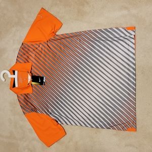 Nike Dri Fit golf shirt Orange L